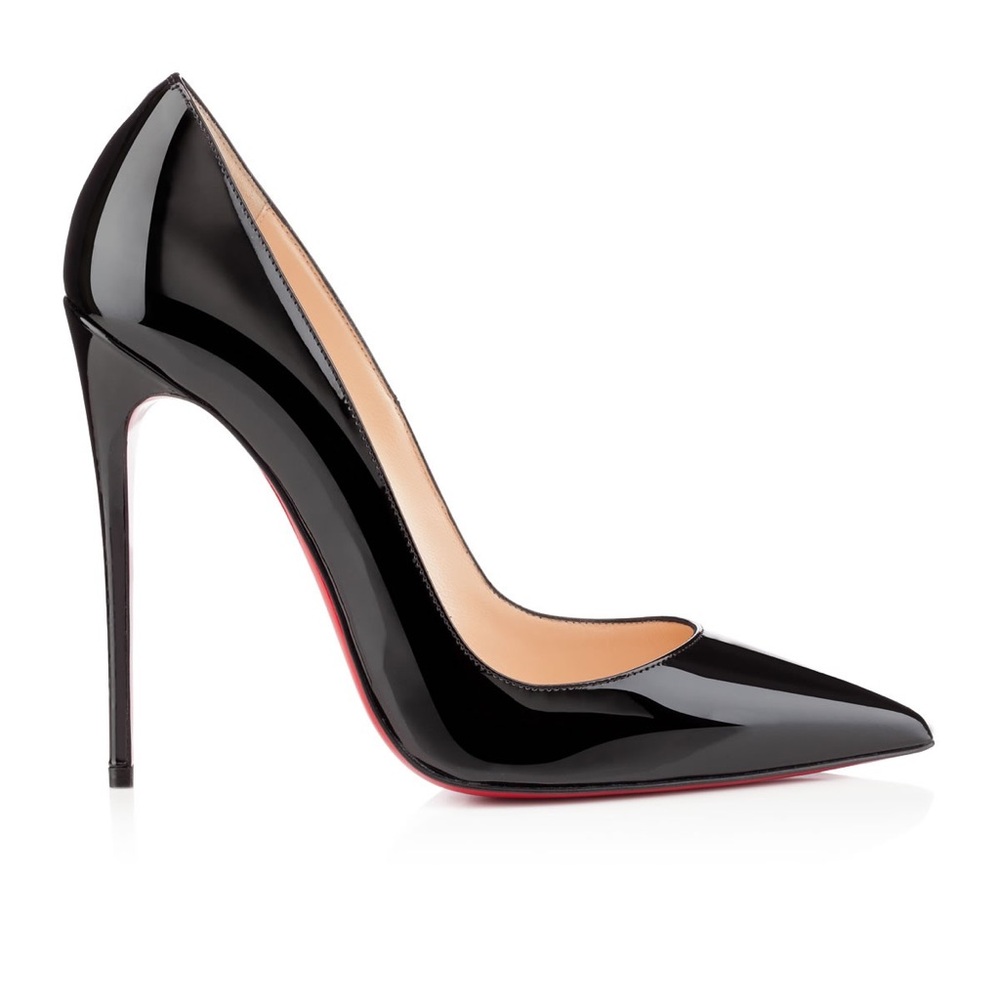Christian Louboutin Black Patent Leather Heels - Picture 3 of 11